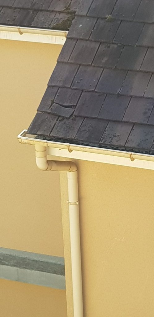 Remplacement gouttière zinc et pvc
